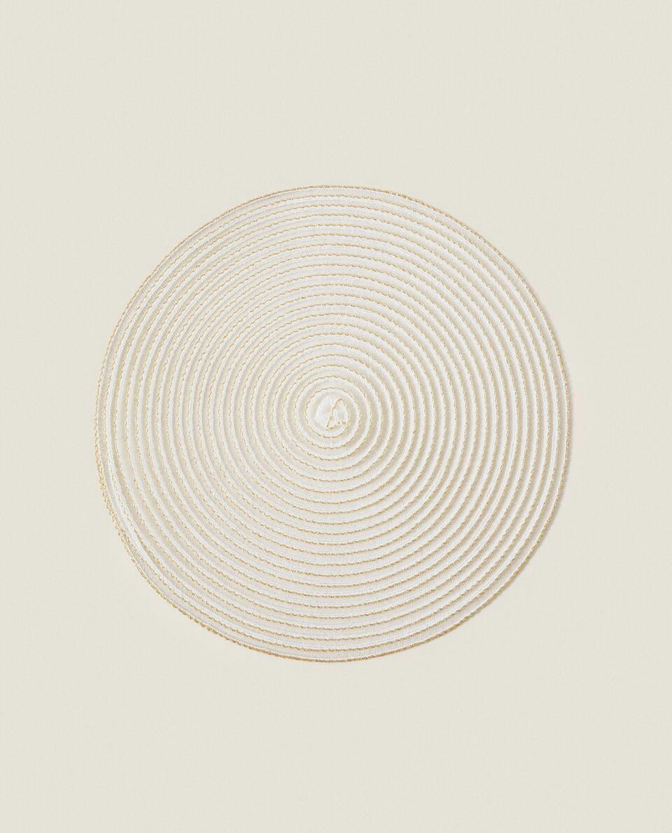 CONFEZIONE DI TOVAGLIETTE NATALIZIE A SPIRALE GLITTERATE (CONFEZIONE DA 2)