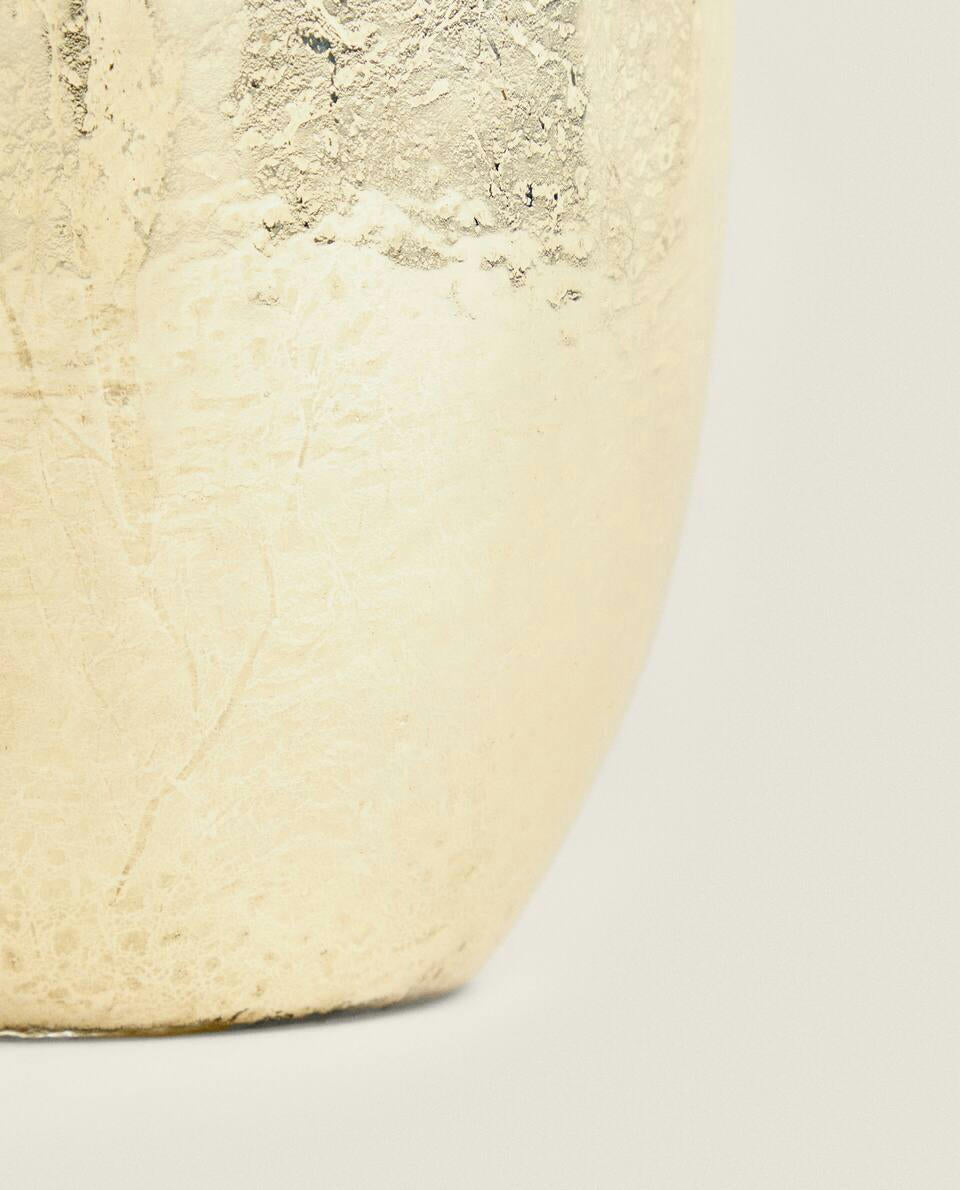 Jarrón de vidrio mercurizado