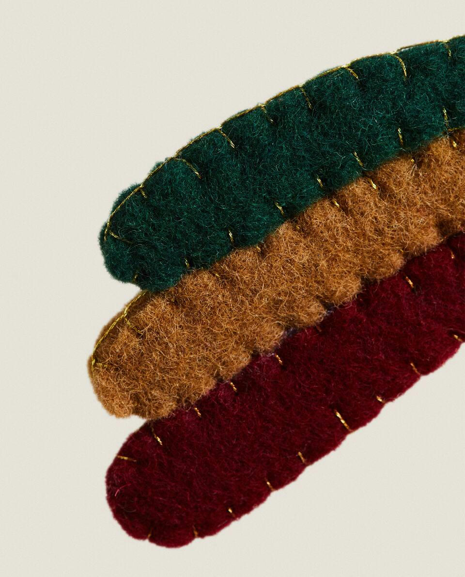 DECORACIÓN NAVIDEÑA DE ESTRELLAS DE FIELTRO