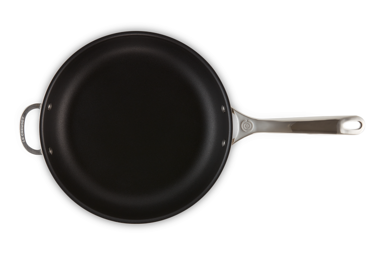 Signature Stainless Steel Non-stick Deep Frying Pan with Helper Handle