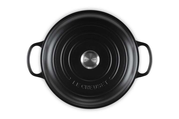 Cast Iron Shallow Casserole with Black Interior