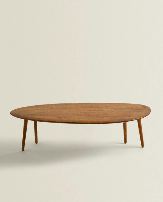 MESA DE MADERA BISELADA