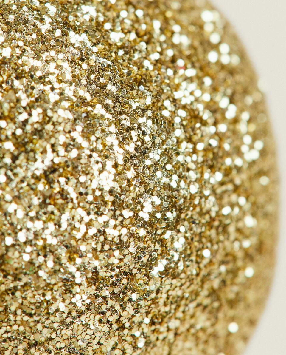 PAQUETE DE ADORNOS NAVIDEÑOS CON BRILLO (PAQUETE DE 6)