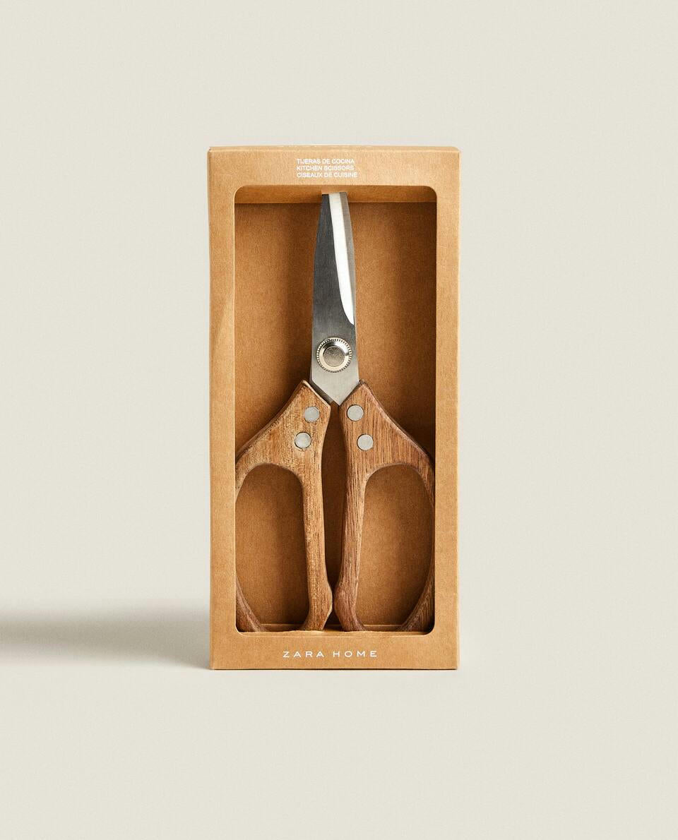 TIJERAS DE COCINA DE MADERA