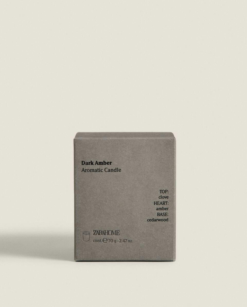 VELAS AROMÁTICAS DE ÁMBAR OSCURO
