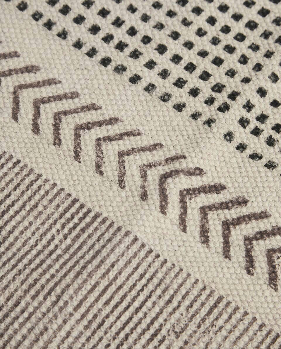 TAPPETO CON STAMPA A BLOCCHI