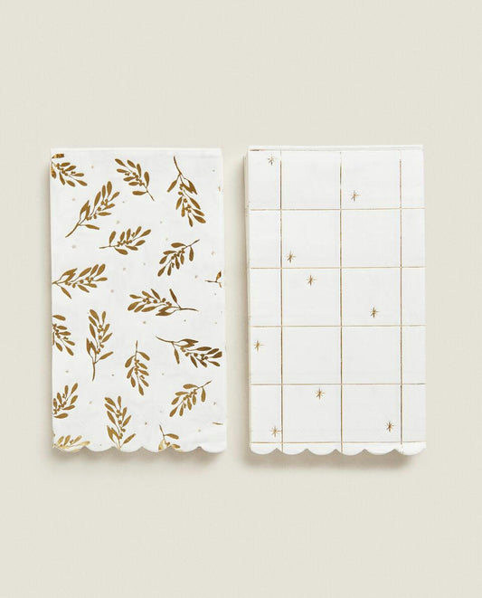 CHRISTMAS BRANCHES PAPER NAPKINS (PACK OF 30)