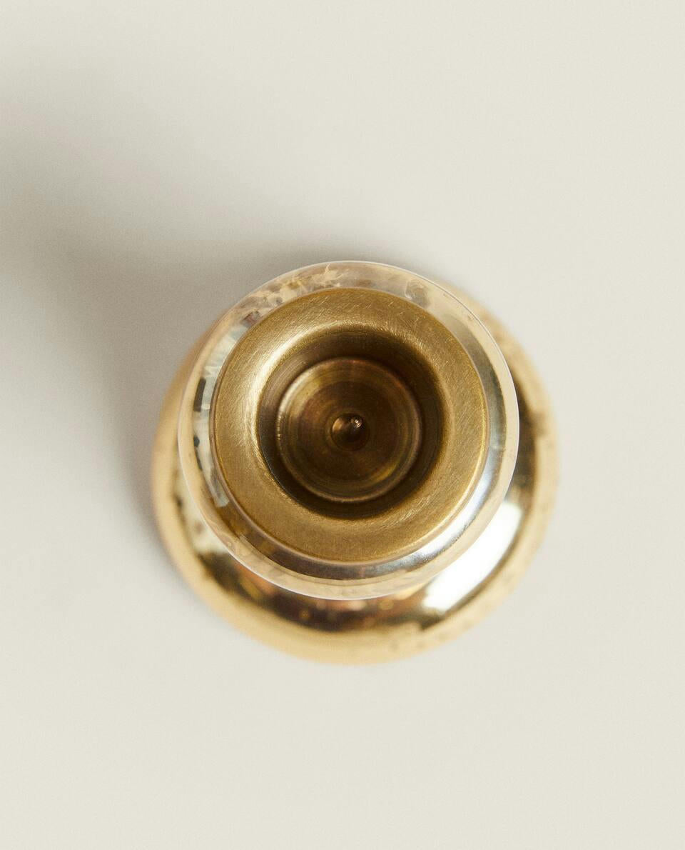 Candelabro de cristal geométrico