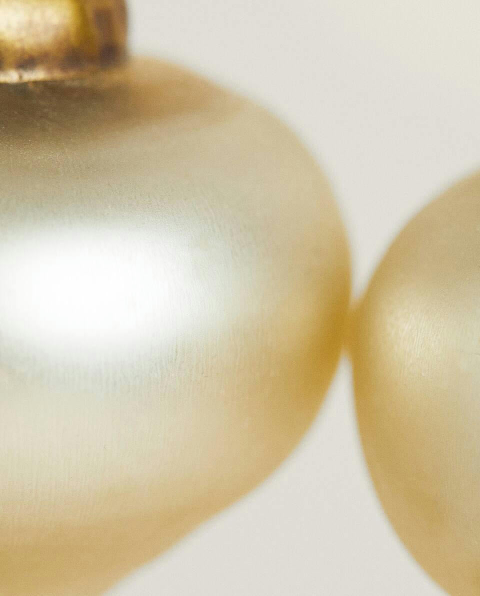 PAQUETE DE DECORACIONES NAVIDEÑAS CON GOTAS BRILLANTES (PAQUETE DE 3)