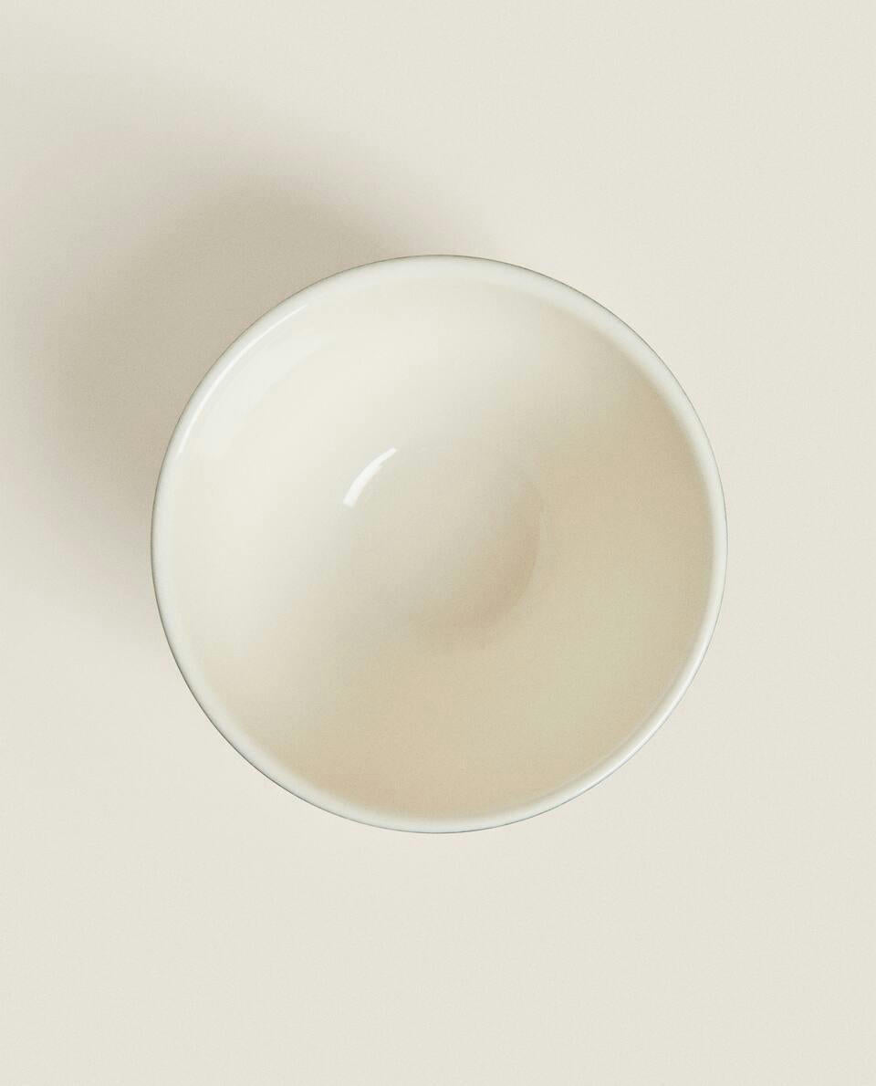 CIOTOLA DI TERRACOTTA A RIGHE NATALIZIE