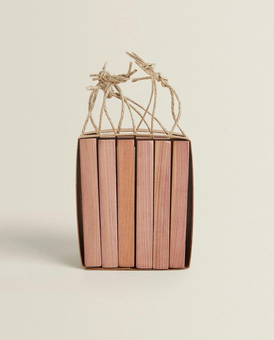 BLOCCHI DI CEDRO CON GANCIO (CONFEZIONE DA 6)