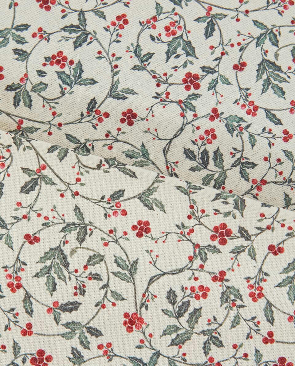 RUNNER DA TAVOLA IN COTONE CON VIGNETO NATALIZIO