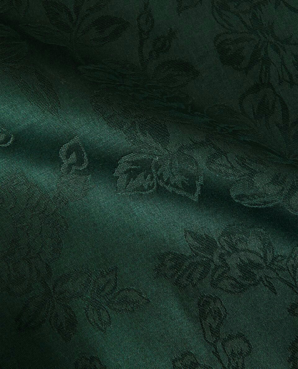 MANTEL JACQUARD FLORAL NAVIDEÑO