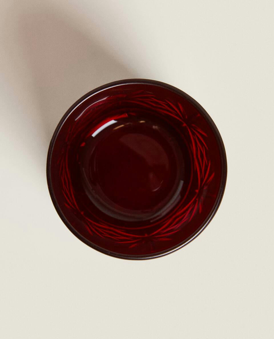 BICCHIERE DA SHOT INCISO CON CRISTALLINO NATALIZIO