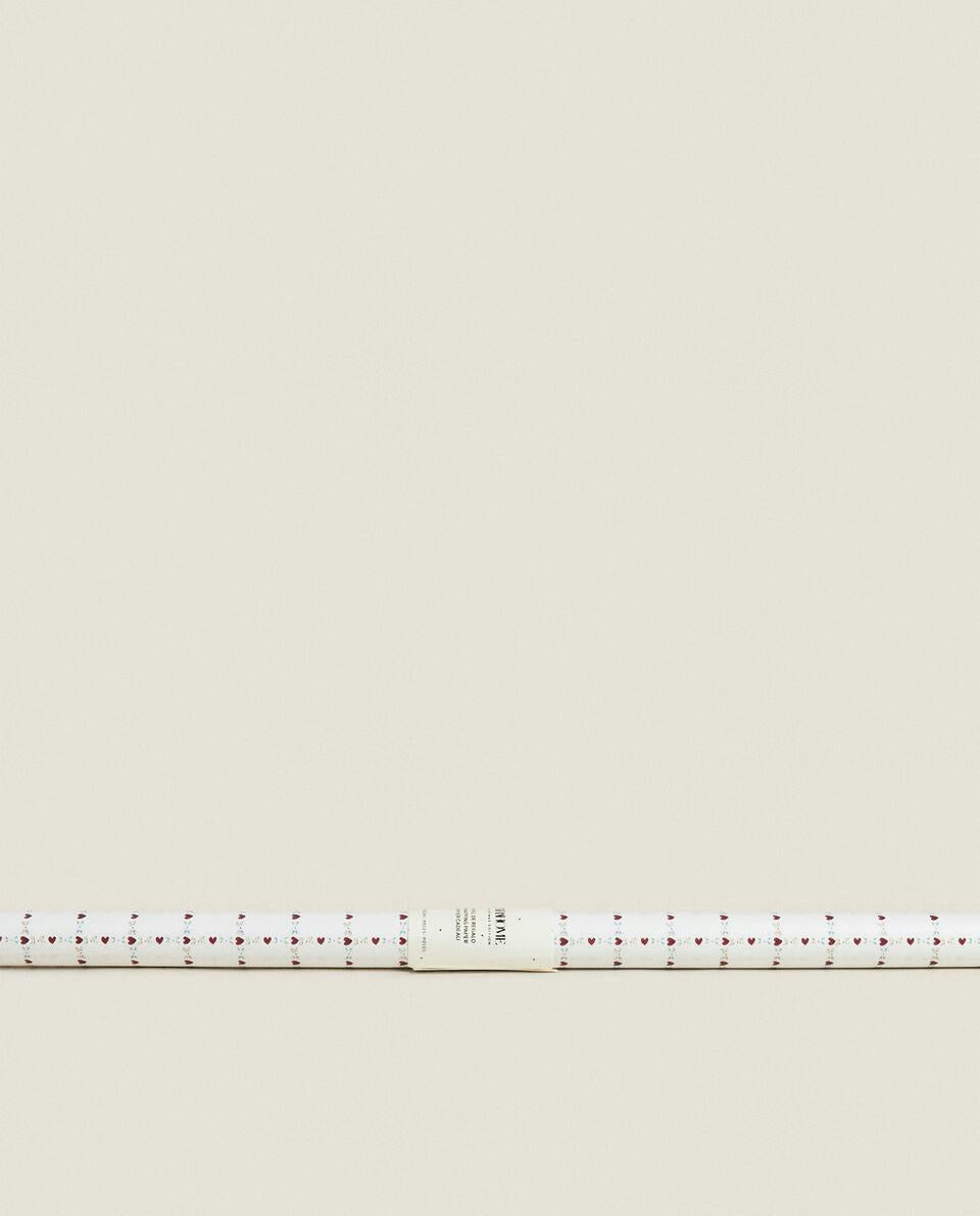 PAPEL DE REGALO NAVIDEÑO CON CORAZONES