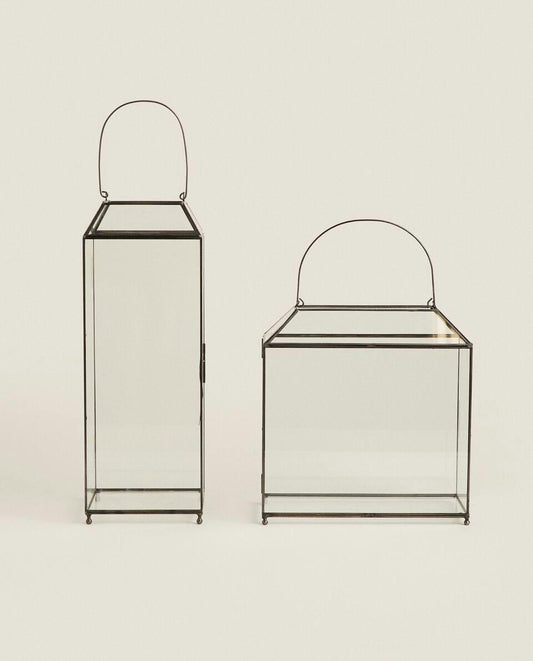 LANTERNA IN METALLO NERO