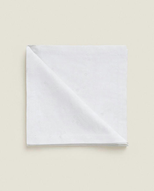 CONFEZIONE DI TOVAGLIOLI NATALIZI CON LUCENTEZZA FLOREALE JACQUARD (CONFEZIONE DA 2)