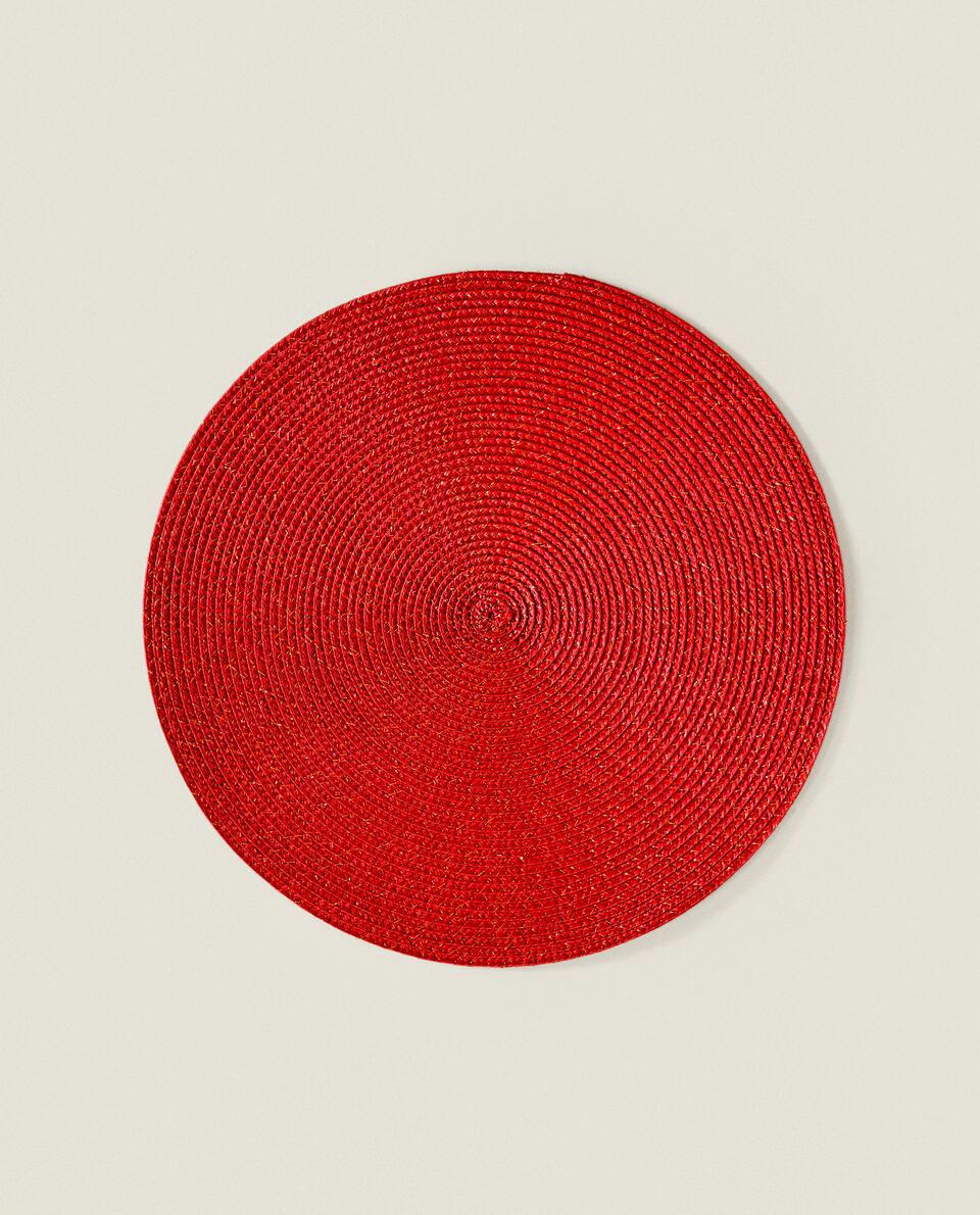 CONFEZIONE DI TOVAGLIETTE NATALIZIE A SPIRALE GLITTERATE (CONFEZIONE DA 2)