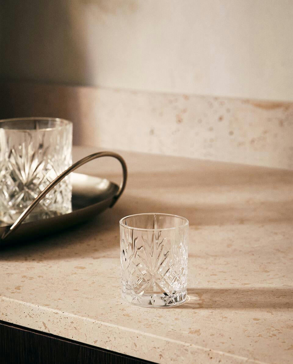 VASO DE CHUPITO CRISTALINO GRABADO