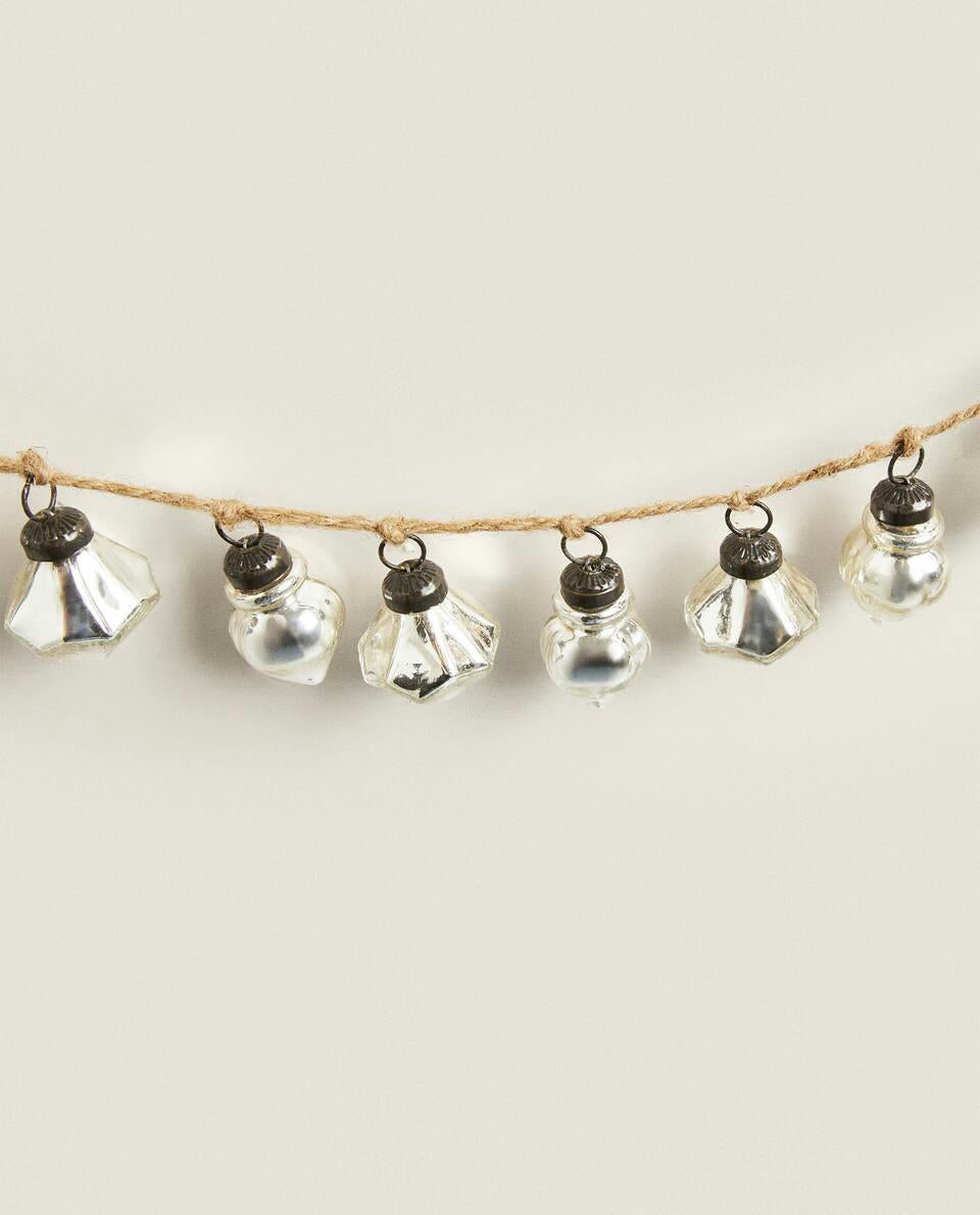 GUIRNALDA NAVIDEÑA DECORATIVA DE CRISTAL CON DIAMANTE