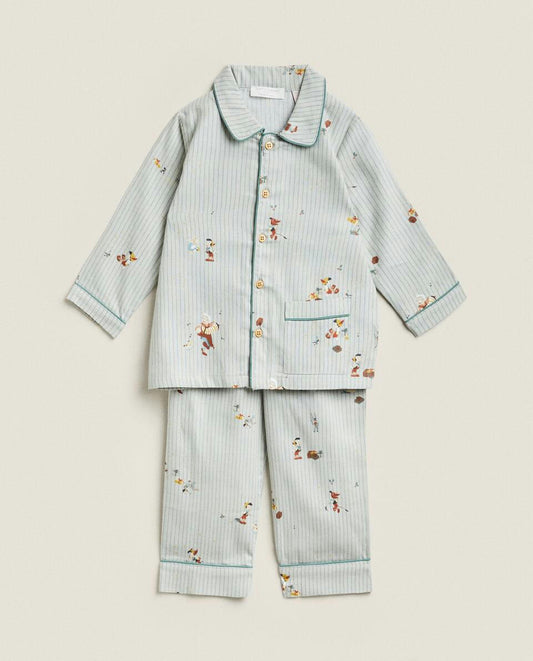 Pigiama natalizio per bambini in flanella con scritta PINOCCHIO Disney