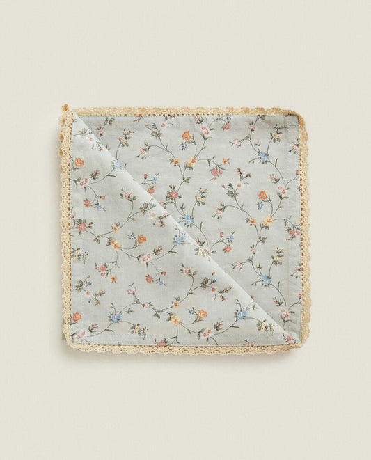 MINI FLORAL PRINT NAPKIN (PACK OF 2)