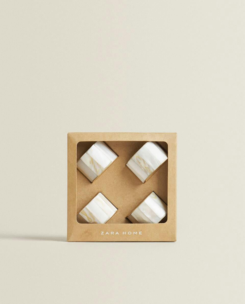 SERVILLETAS DE NÁCAR (PAQUETE DE 4)