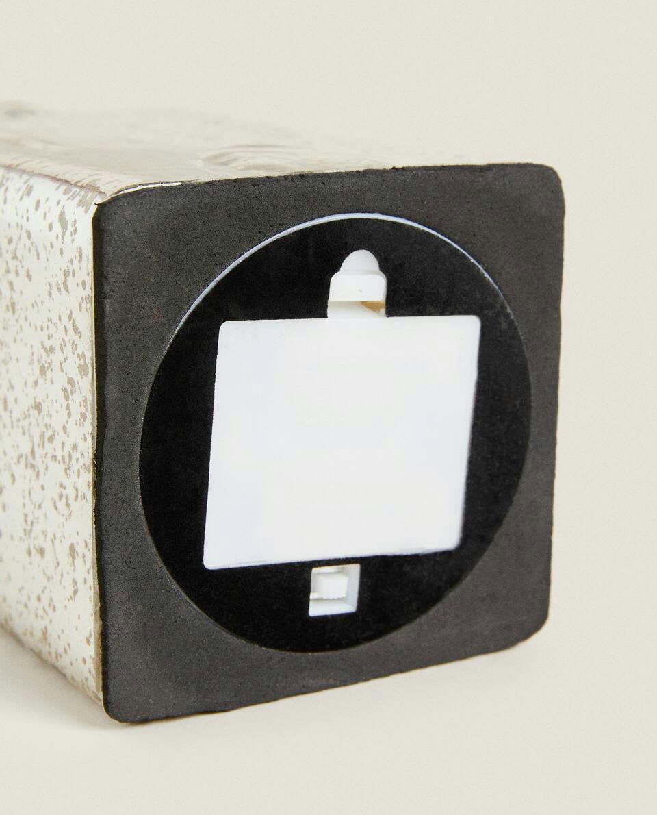 FARO LED NAVIDEÑO DE VIDRIO MERCURIZADO