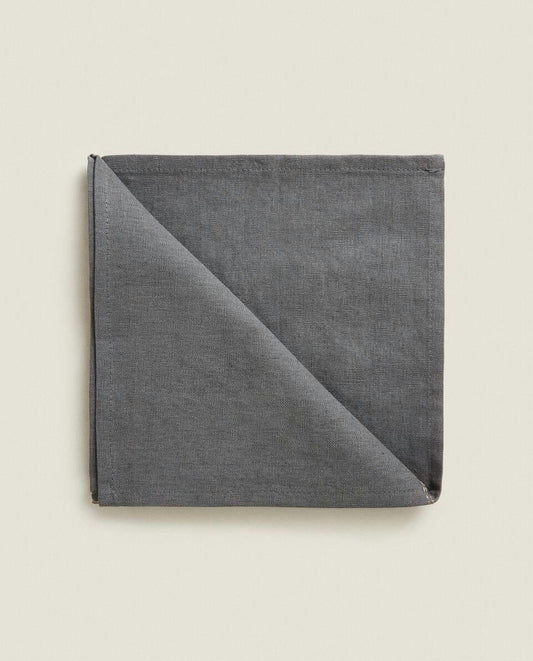 PAQUETE DE SERVILLETAS DE LINO CON CADENA NAVIDEÑA (PAQUETE DE 2)