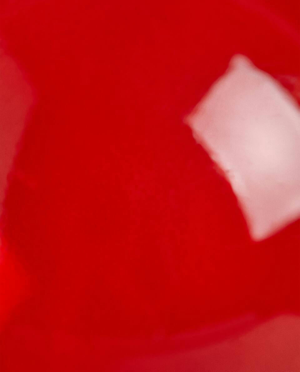 DECORAZIONE NATALIZIA IN VETRO SEMPLICE