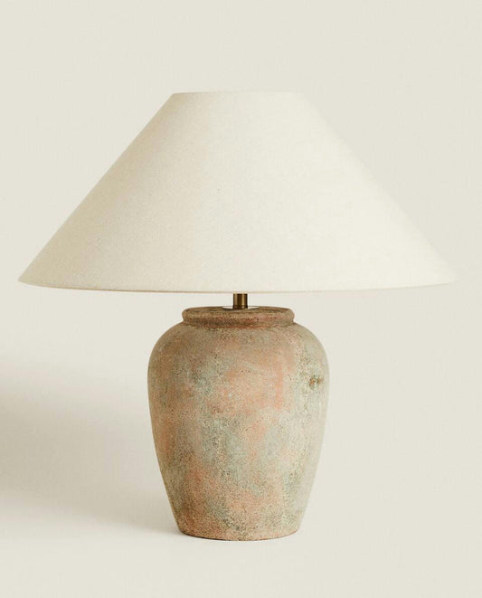 LAMPADA CON BASE IN CERAMICA
