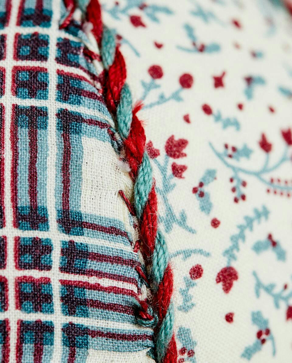 CHRISTMAS PATCHWORK BAUBLE DECORATION