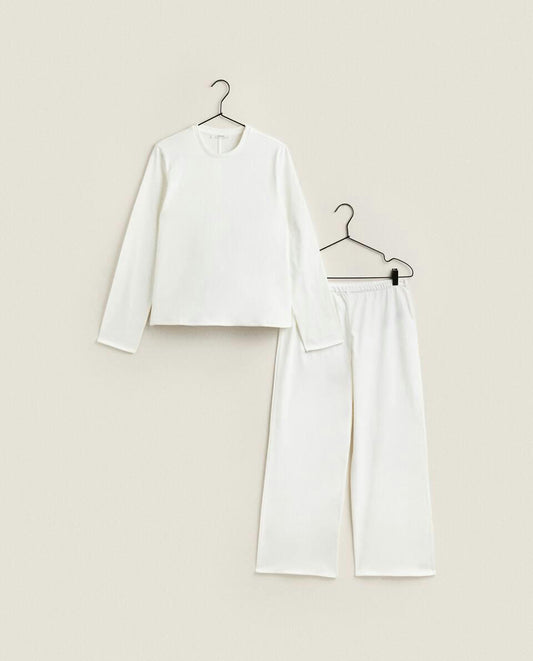 CONJUNTO DE PIJAMA DE ALGODÓN