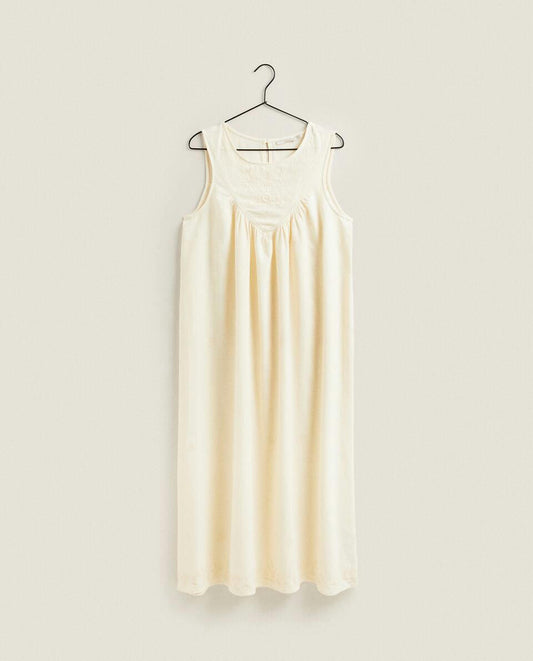 CAMICIA DA NOTTE RICAMATA