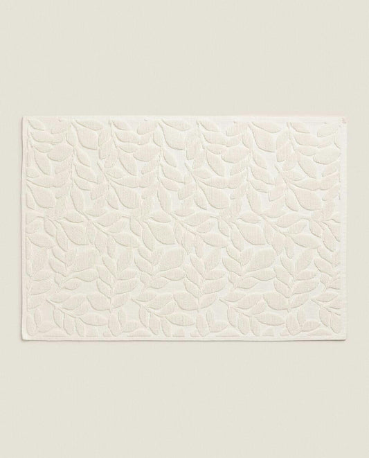 TAPPETINO DA BAGNO JACQUARD VEGETALE