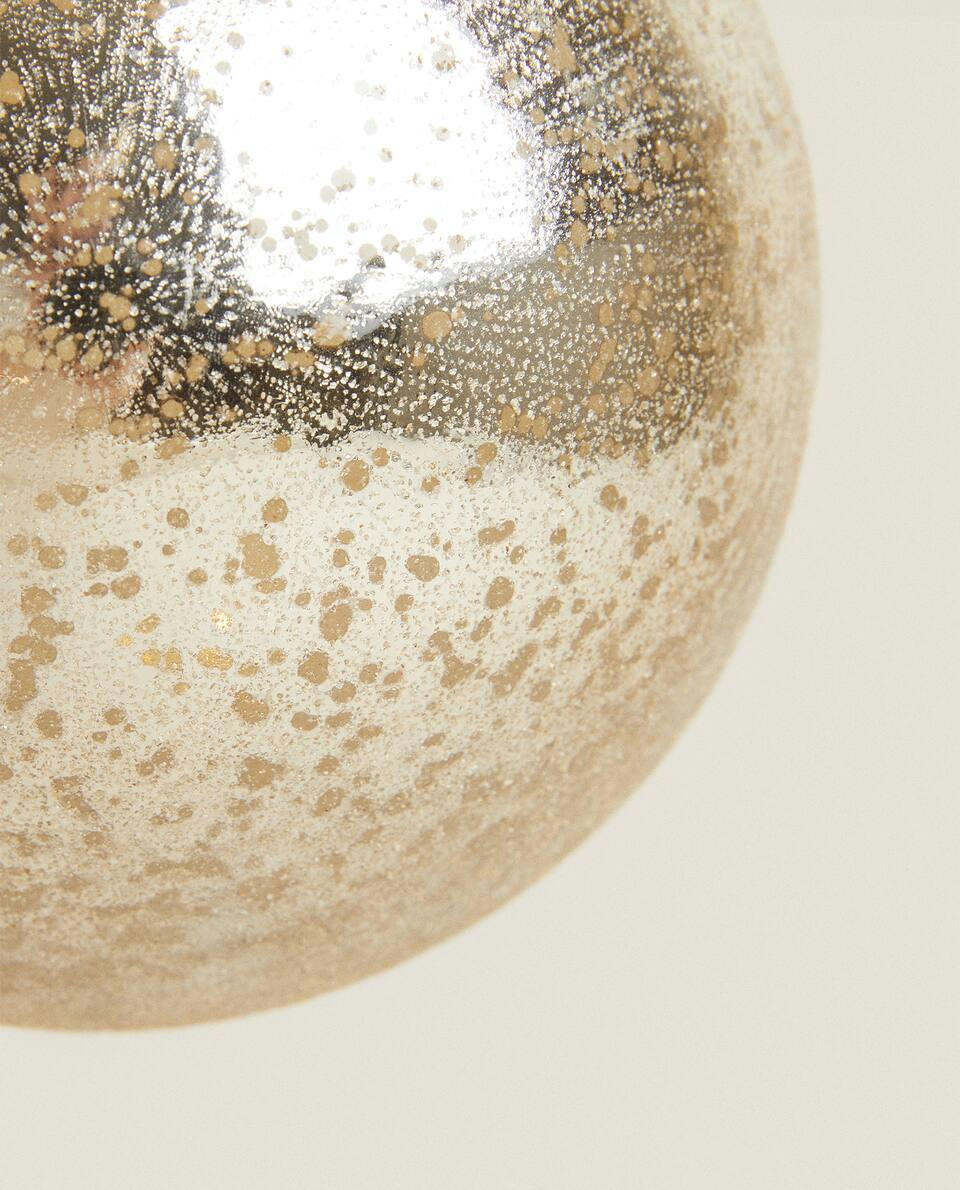 DECORAZIONE DI PALLINE DI VETRO LUMINOSE DI NATALE 