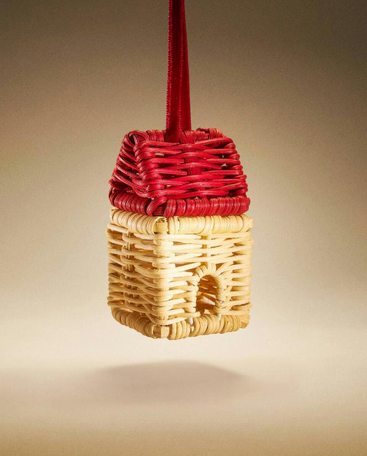 DECORACIÓN NAVIDEÑA DE RATÁN PARA LA CASA 