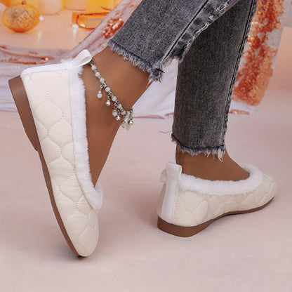 🔥Last Day Promotion 50% OFF - Women's Fashion Soft Mary Jane Plush Flat Shoes
