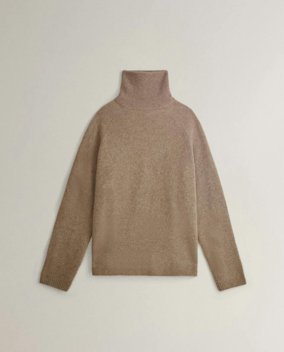 MAGLIONE A COLLO ALTO IN CASHMERE 