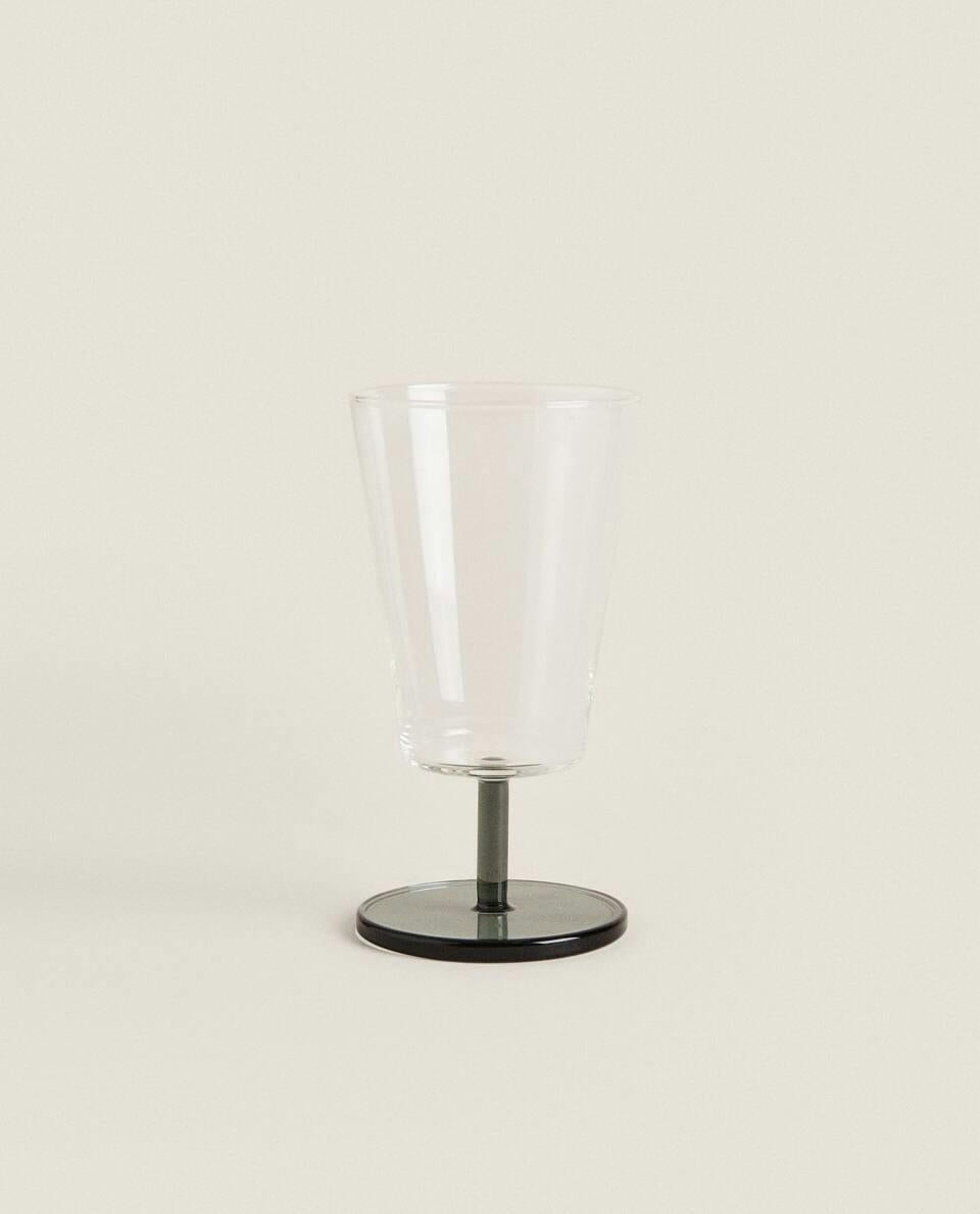 BOROSILICATE GLASS WITH COLOURED STEM