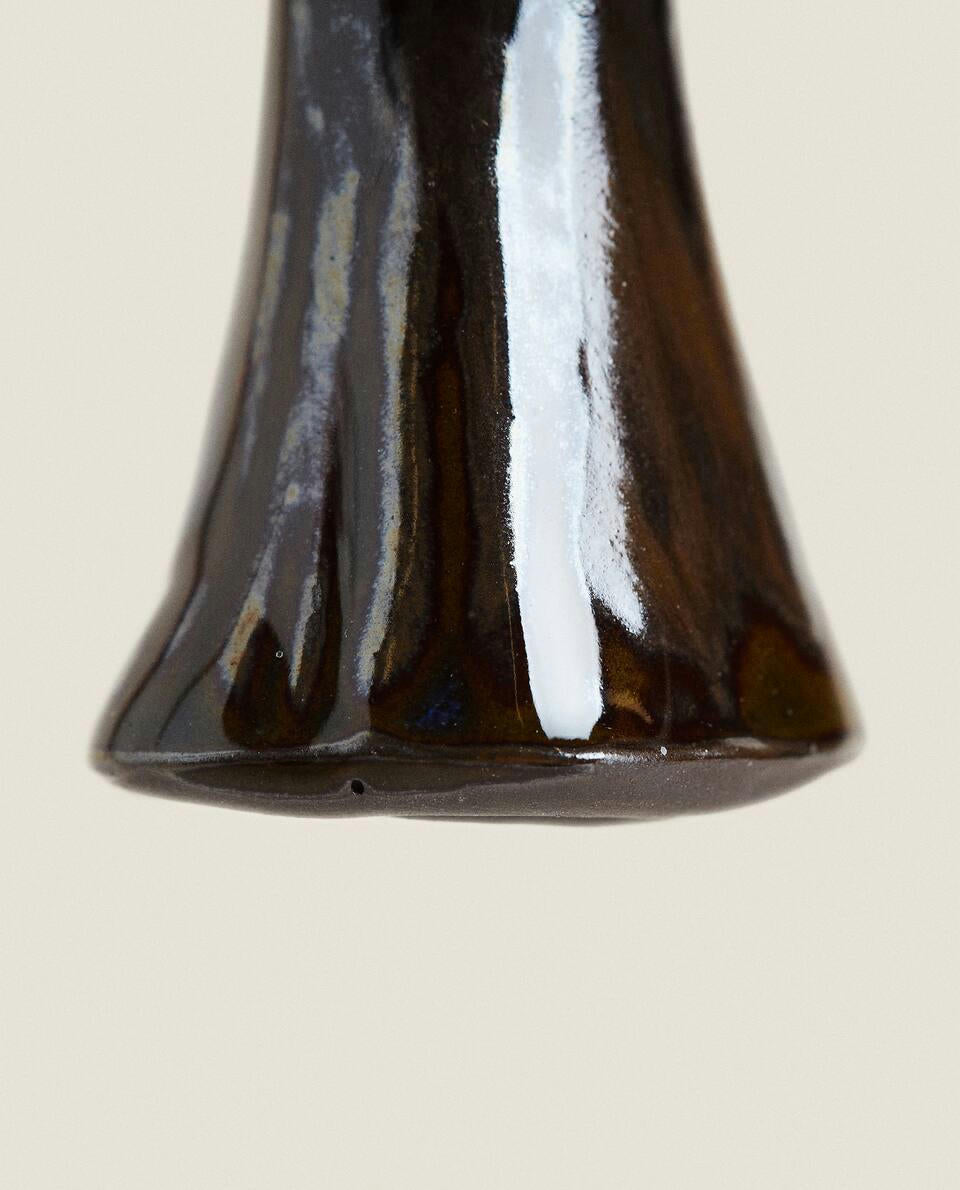 DECORAZIONE NATALIZIA A FORMA DI FUNGO IN CERAMICA 