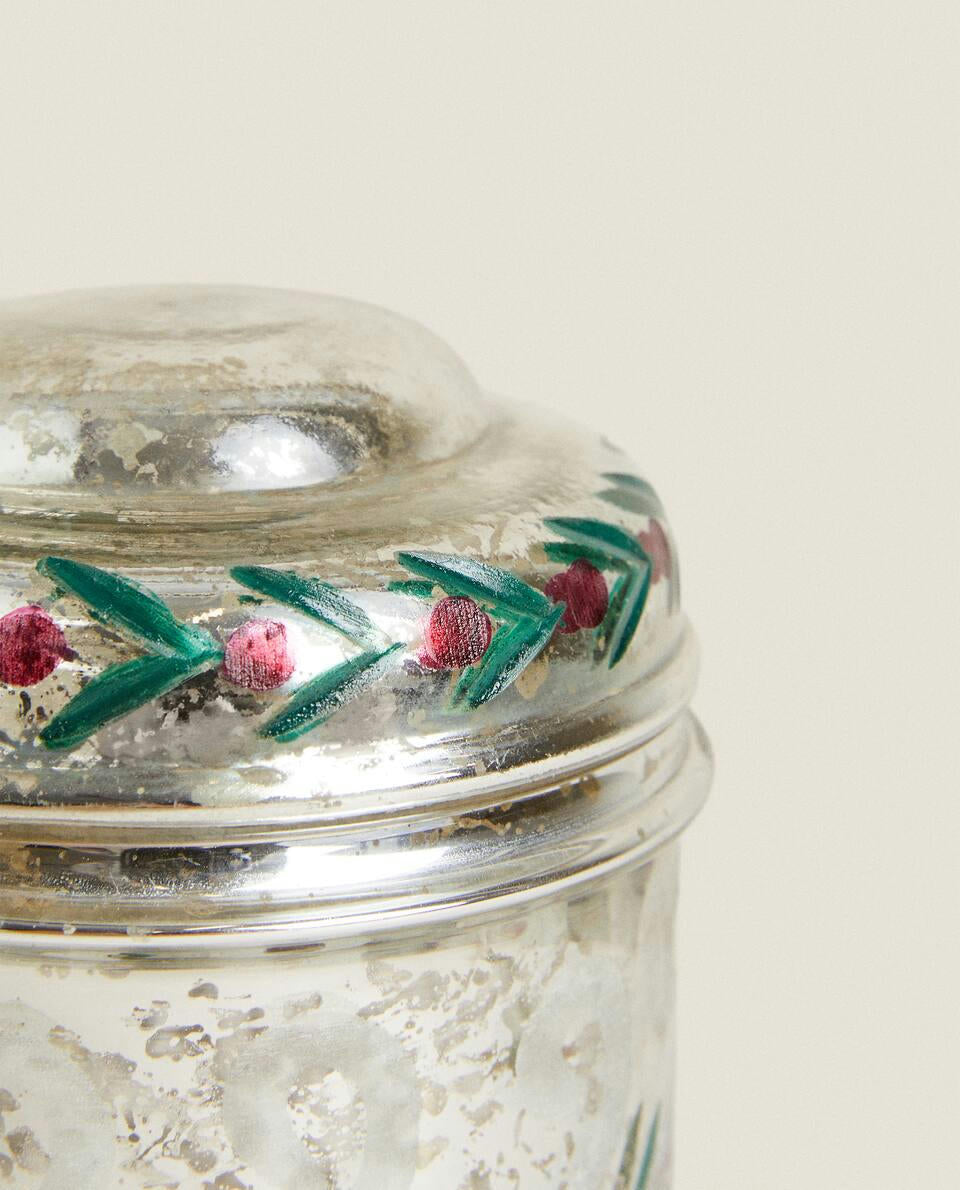 SCATOLA DI VETRO MERCURIZZATO DI NATALE 