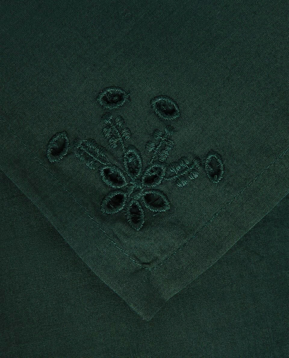 CONFEZIONE DI TOVAGLIOLI NATALIZI IN COTONE RICAMATI (CONFEZIONE DA 2)