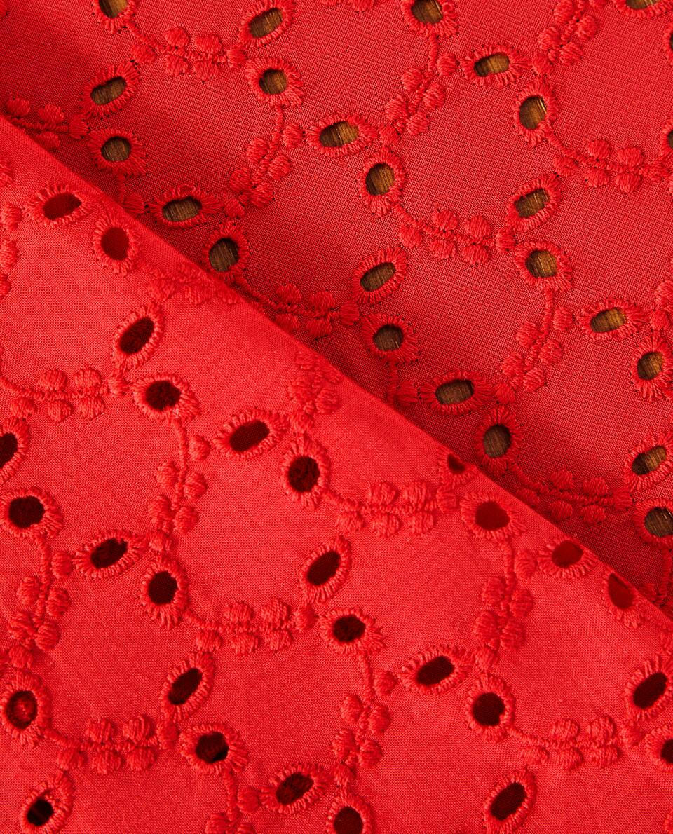 MANTEL NAVIDEÑO DE ALGODÓN BORDADO 