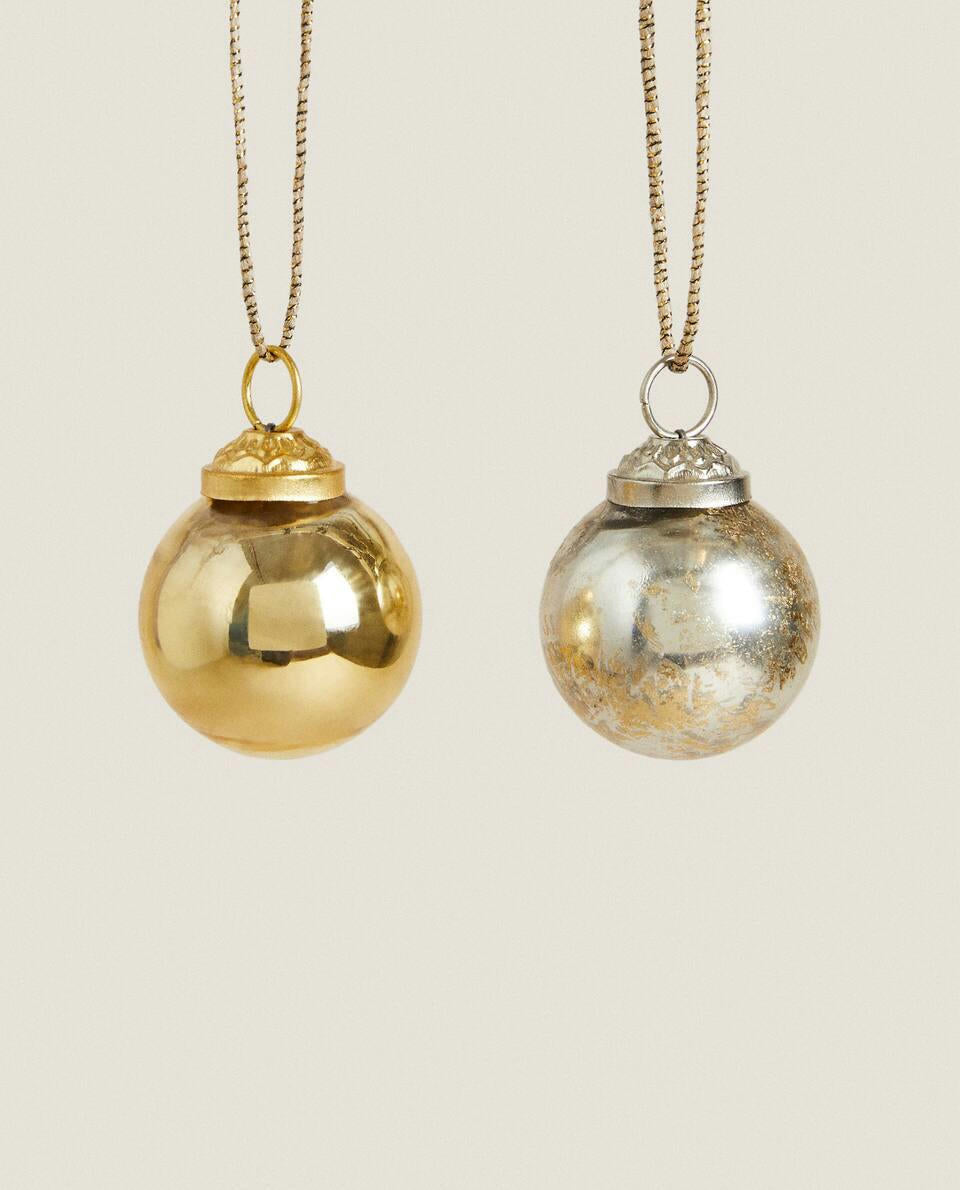 CONFEZIONE DI DECORAZIONI PER PALLINE DI NATALE (CONFEZIONE DA 6) 