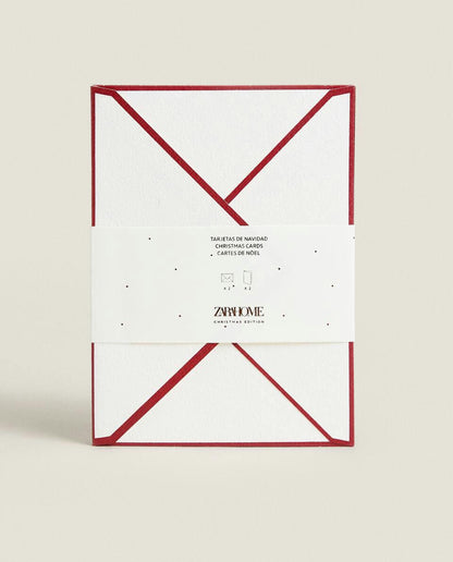 CONFEZIONE DI CARTOLINE PER BAMBINI CON CONIGLIETTO DI NATALE (CONFEZIONE DA 2) 