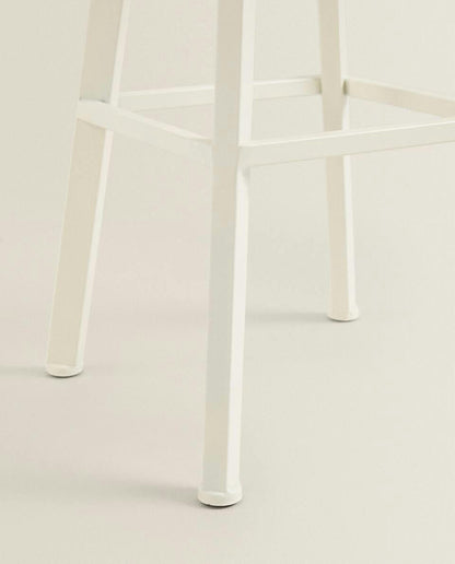 SGABELLO GIREVOLE IN LEGNO E METALLO 