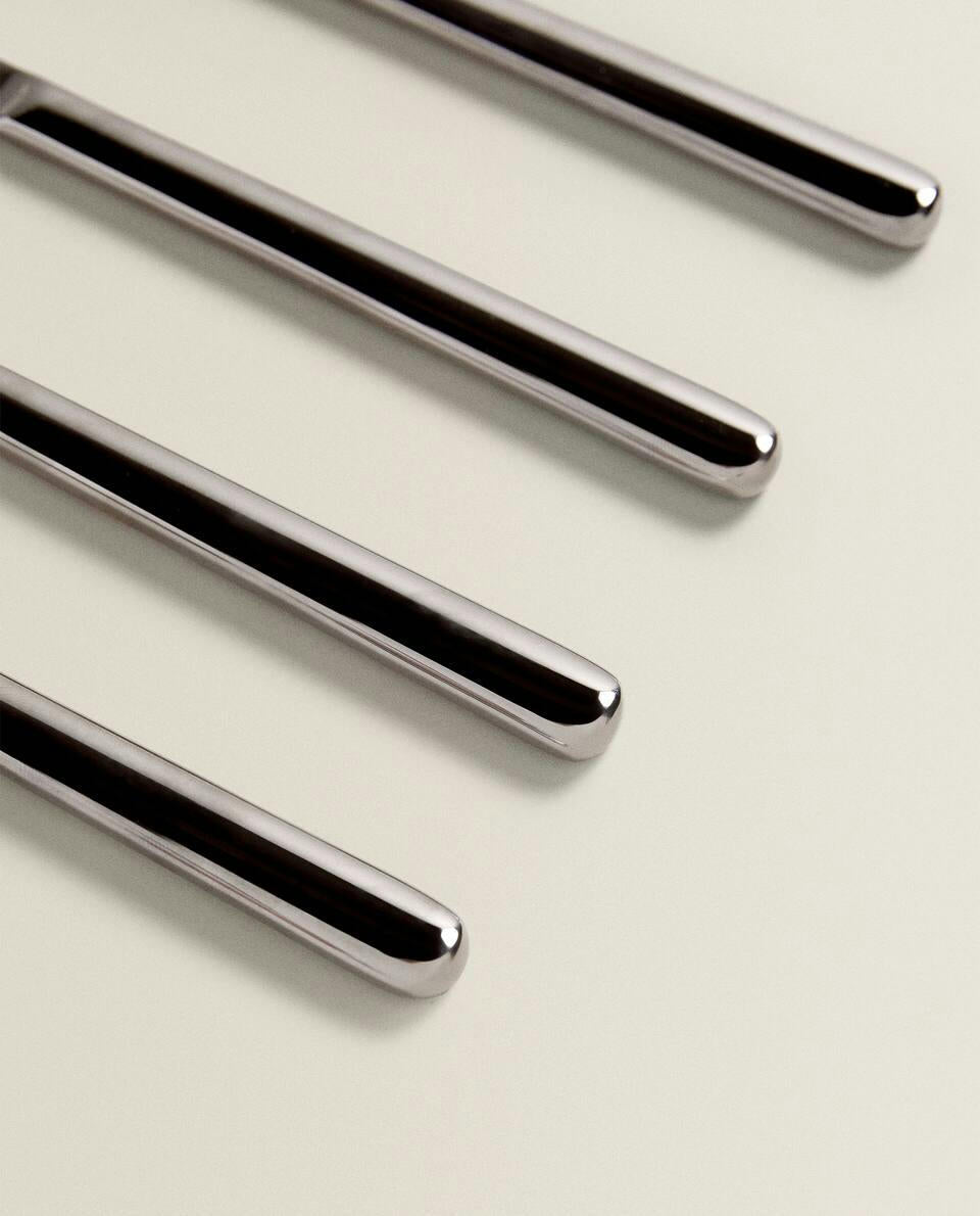 SCATOLA DA 4 COLTELLI IN ACCIAIO LUCIDO 