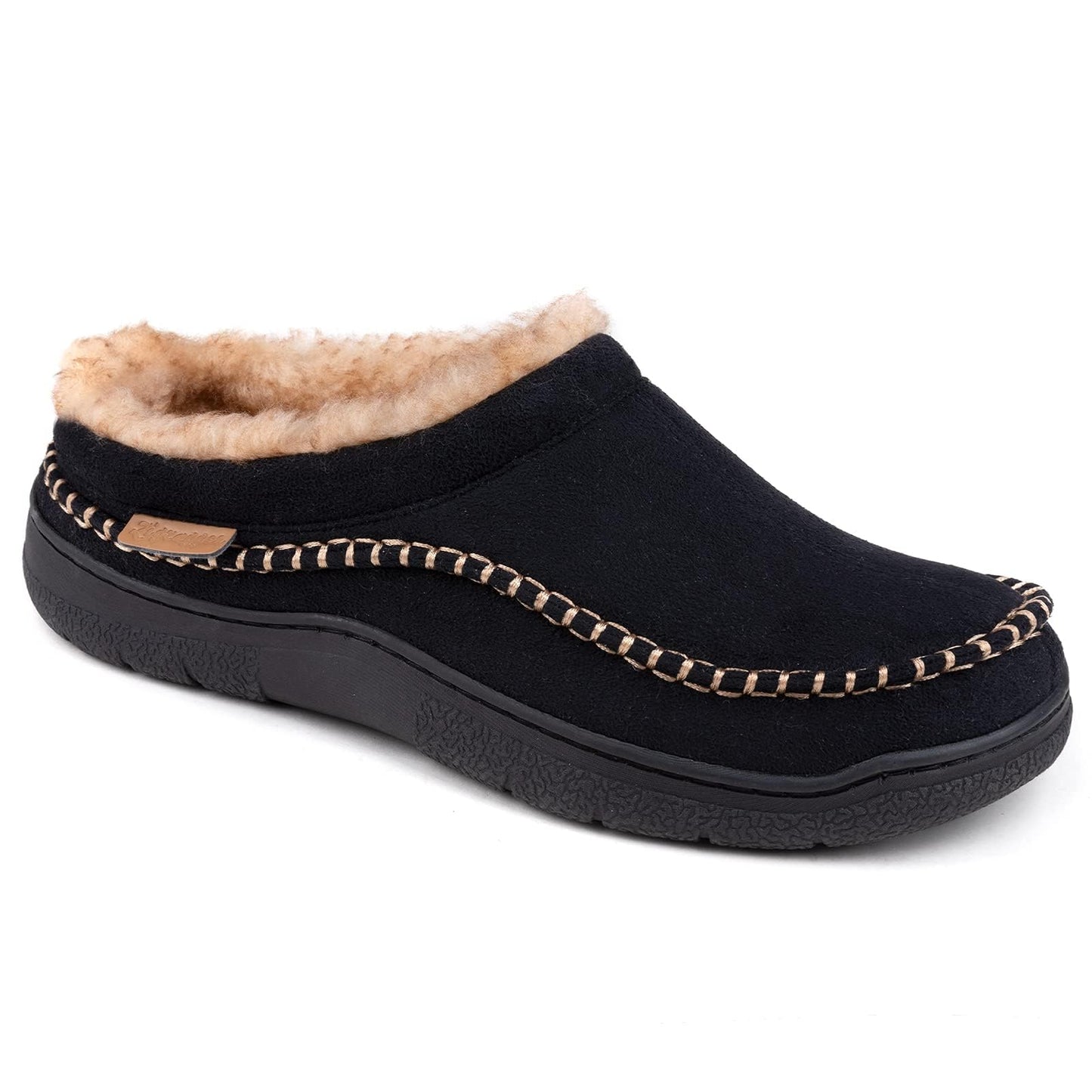 🔥🚀 Hot Sale! Limited Stock!🚀 👟Men's Daily Non-Slip Warm Plush Wide Toe Slip-On Loafers Slippers