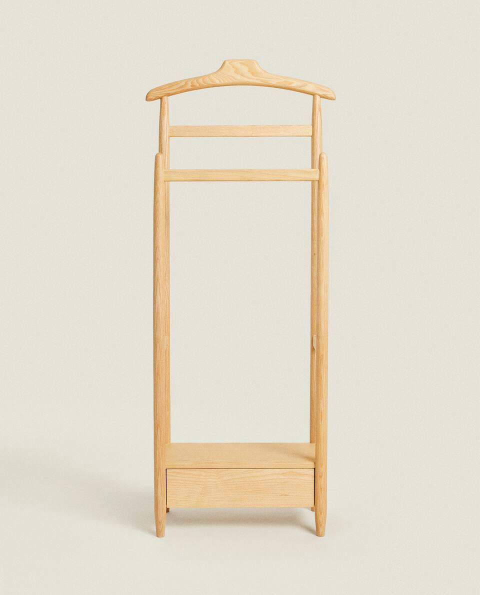 SERVO PORTAOGGETTI IN LEGNO DI FRASSINO 